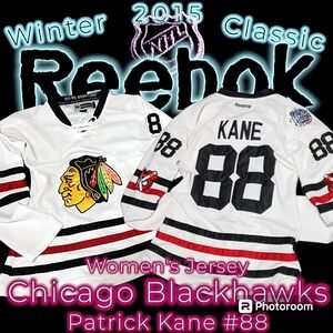 Chicago Blackhawks #88 Patrick Kane 2015 Winter Classic Womens (M) Reebok Jersey
